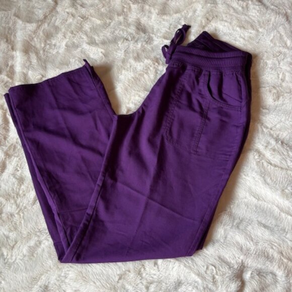 2/$40 Scrubstar Purple Nurse Medical Uniform Scrub Style No WC013 Ladies Sz S - Picture 12 of 16
